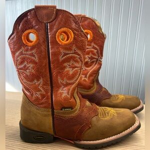 El General Kids Western Rodeo Boots / Made in Mexico / Leather / Size: US 1